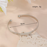 Metal Twist Geometric Knot Winding Hollow Open-end High-grade Light Luxury Personality Fashion Ladies' Bracelet