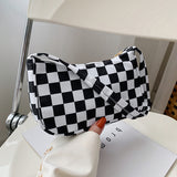 Women Handbag Butterfly Cow Leopard Printed Pattern Underarm Bags Small Shoulder Bag