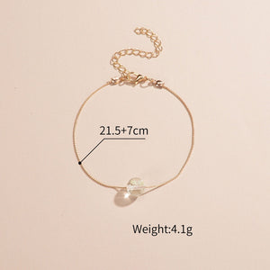 Personalized Women's Anklet Acrylic Luminous Beads
