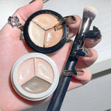 Three-color Concealer Highlight Repair Discoloration Resistant