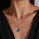 Women's Fashion All-match Butterfly Pendant Necklace