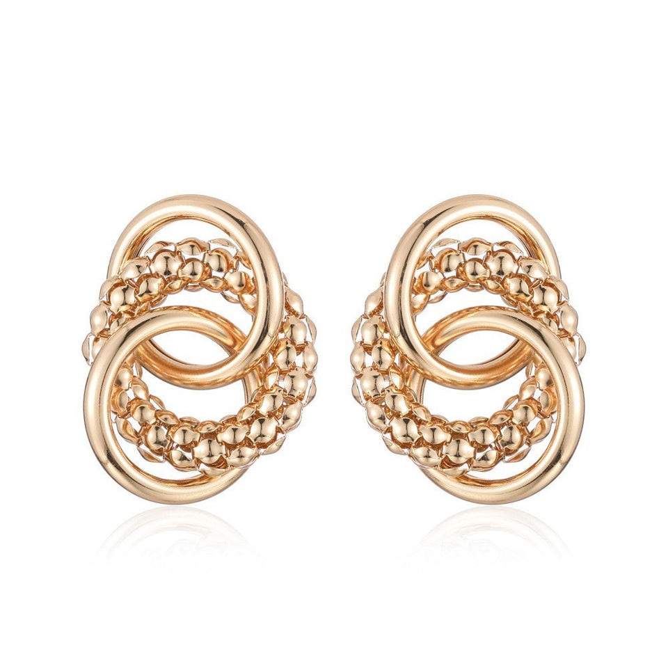Personalized Heavy Metal High-grade Large Circle Retro Design Earrings