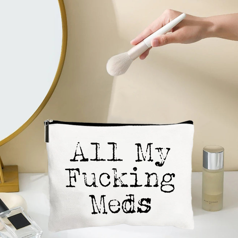 Pill Cosmetic Bag Coin Purse Portable Travel Storage Bag