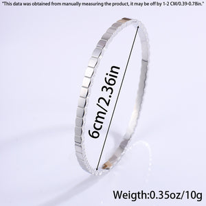 Irregular Honeycomb Fashion Minimalist Titanium Steel Bracelet