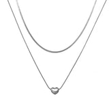 Double-layer Twin Love Necklace For Women