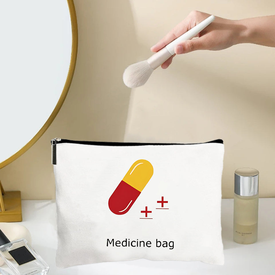 Pill Cosmetic Bag Coin Purse Portable Travel Storage Bag