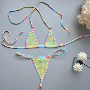 Simple Super Mini Bikini Girl T-back Sexy