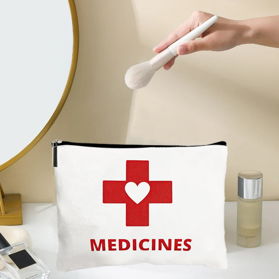 Pill Cosmetic Bag Coin Purse Portable Travel Storage Bag
