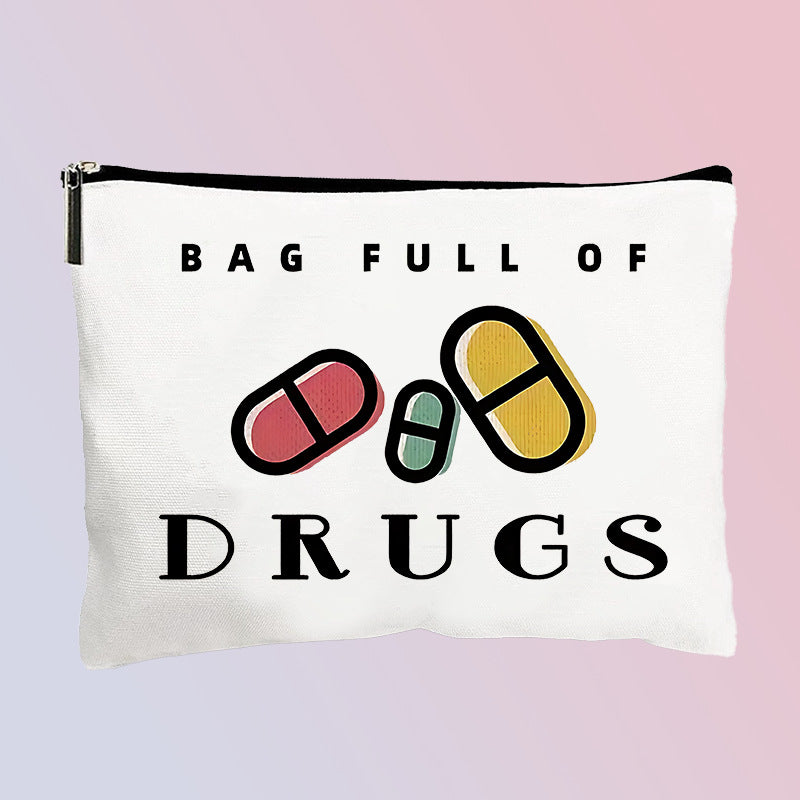 Pill Cosmetic Bag Coin Purse Portable Travel Storage Bag