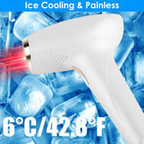 3 In 1 Ice Cooling Laser Hair Removal Painless Permanent At-Home IPL Hair Removal With 999,999 Flashes 9 Energy Levels 2 Modes For Armpits Legs Arms Bikini Line